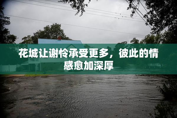 花城让谢怜承受更多，彼此的情感愈加深厚