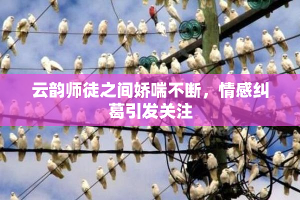 云韵师徒之间娇喘不断，情感纠葛引发关注