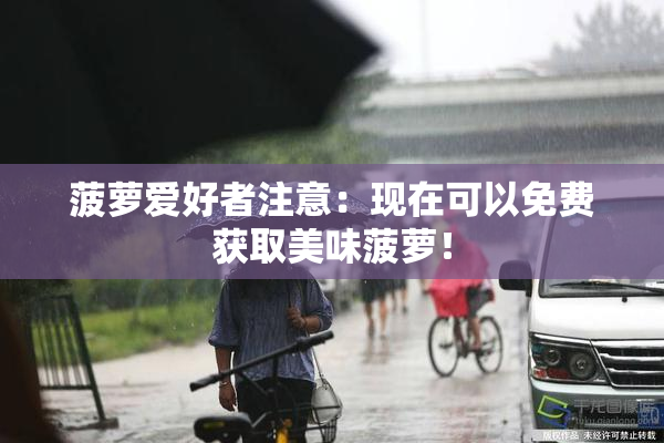 菠萝爱好者注意：现在可以免费获取美味菠萝！