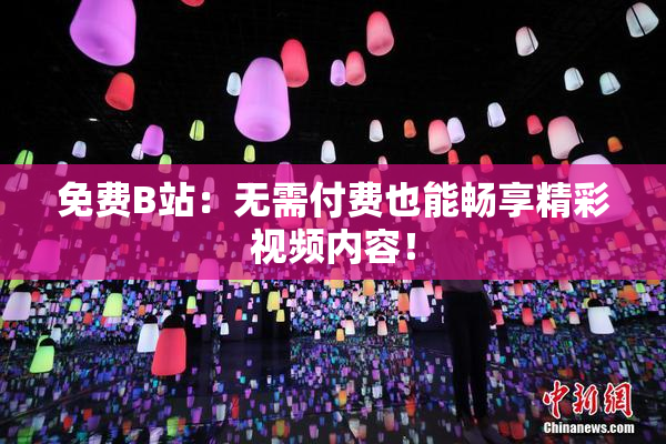 免费B站：无需付费也能畅享精彩视频内容！