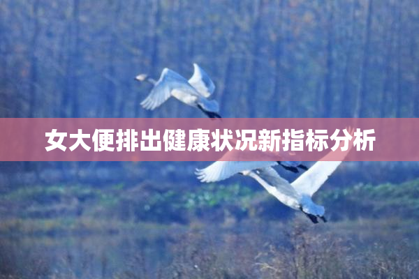 女大便排出健康状况新指标分析
