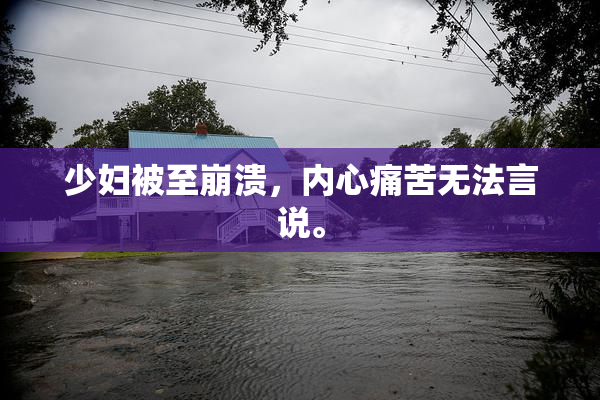 少妇被至崩溃，内心痛苦无法言说。