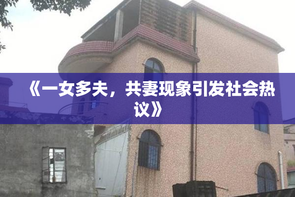 《一女多夫，共妻现象引发社会热议》