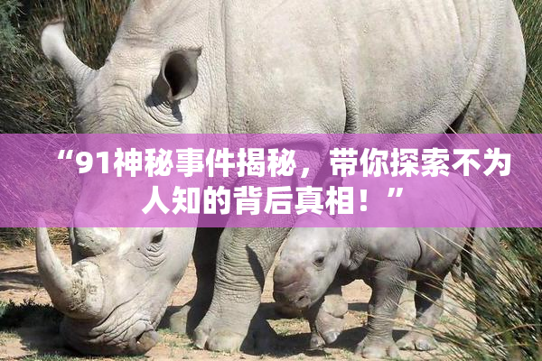 “91神秘事件揭秘，带你探索不为人知的背后真相！”