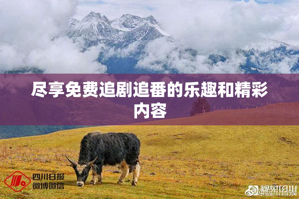 尽享免费追剧追番的乐趣和精彩内容