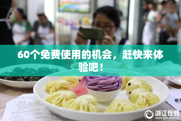 60个免费使用的机会，赶快来体验吧！