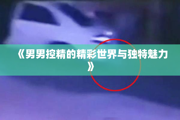 《男男控精的精彩世界与独特魅力》