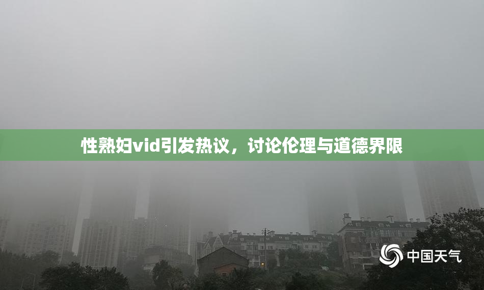 性熟妇vid引发热议，讨论伦理与道德界限