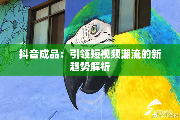 抖音成品：引领短视频潮流的新趋势解析