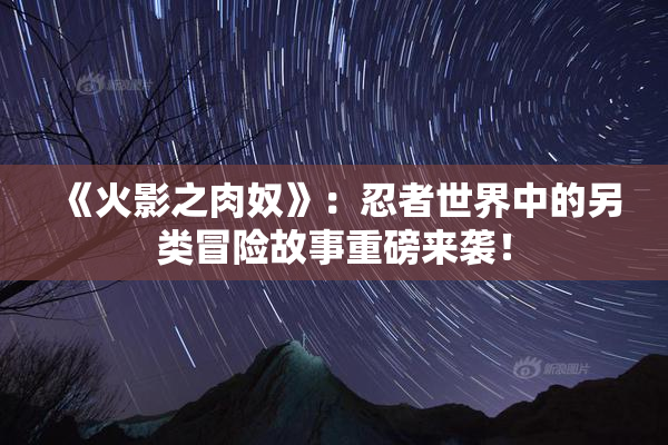 《火影之肉奴》：忍者世界中的另类冒险故事重磅来袭！