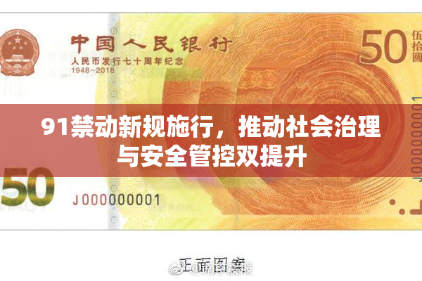 91禁动新规施行，推动社会治理与安全管控双提升