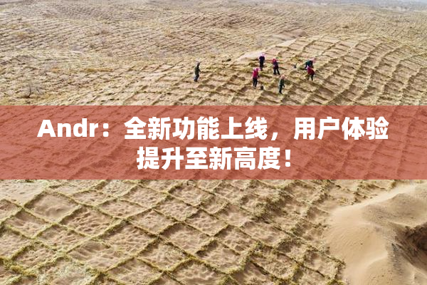 Andr：全新功能上线，用户体验提升至新高度！