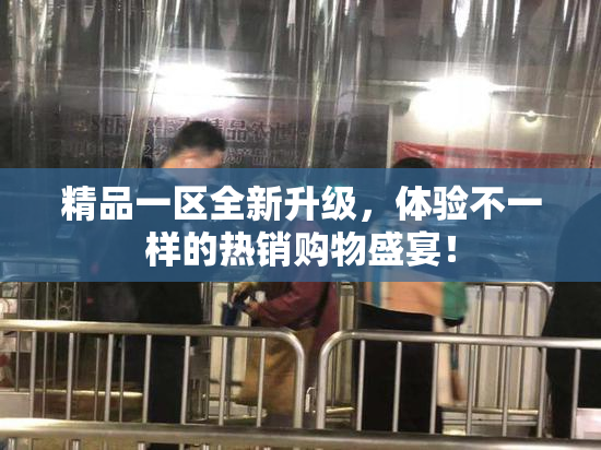 精品一区全新升级，体验不一样的热销购物盛宴！