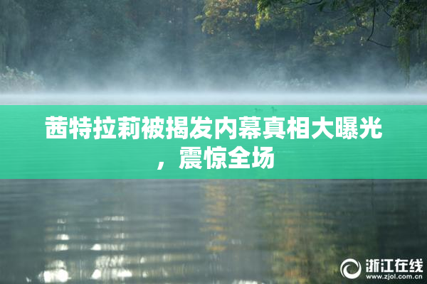 茜特拉莉被揭发内幕真相大曝光，震惊全场