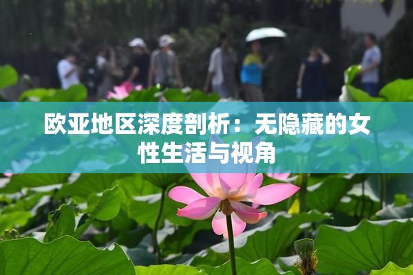 欧亚地区深度剖析：无隐藏的女性生活与视角