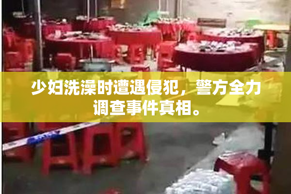 少妇洗澡时遭遇侵犯，警方全力调查事件真相。