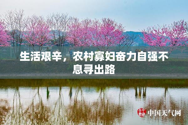 生活艰辛，农村寡妇奋力自强不息寻出路