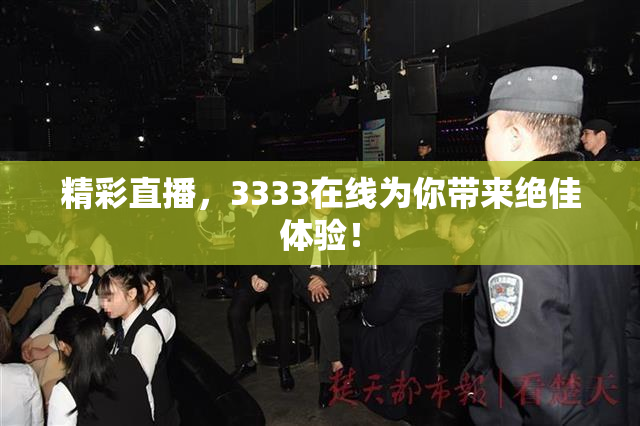 精彩直播，3333在线为你带来绝佳体验！