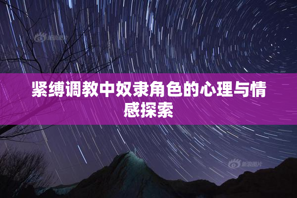 紧缚调教中奴隶角色的心理与情感探索