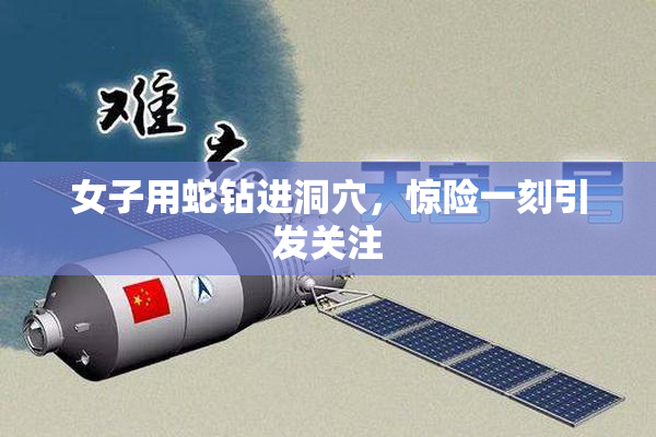 女子用蛇钻进洞穴，惊险一刻引发关注