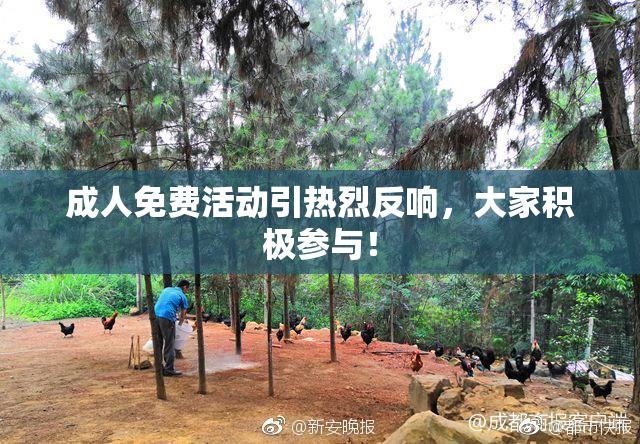 成人免费活动引热烈反响，大家积极参与！