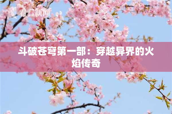 斗破苍穹第一部：穿越异界的火焰传奇