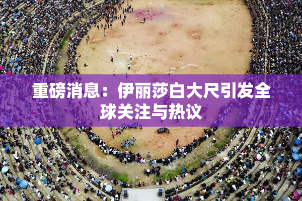 重磅消息：伊丽莎白大尺引发全球关注与热议
