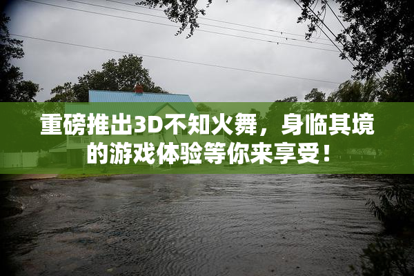 重磅推出3D不知火舞，身临其境的游戏体验等你来享受！