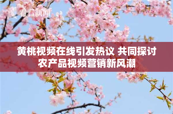 黄桃视频在线引发热议 共同探讨农产品视频营销新风潮