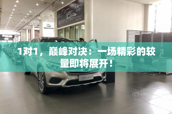 1对1，巅峰对决：一场精彩的较量即将展开！
