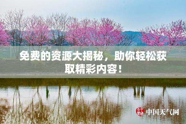 免费的资源大揭秘，助你轻松获取精彩内容！