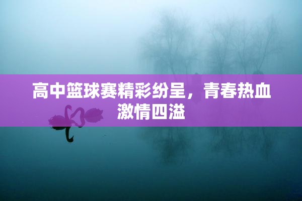 高中篮球赛精彩纷呈，青春热血激情四溢