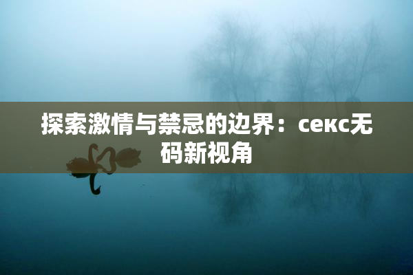 探索激情与禁忌的边界：секс无码新视角
