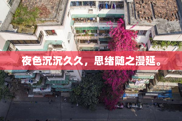 夜色沉沉久久，思绪随之漫延。