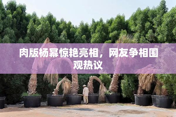 肉版杨幂惊艳亮相，网友争相围观热议