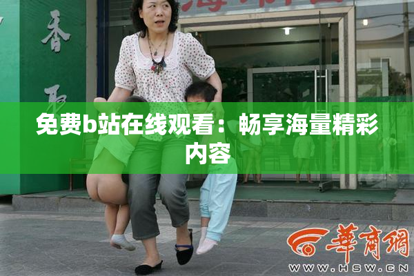 免费b站在线观看：畅享海量精彩内容