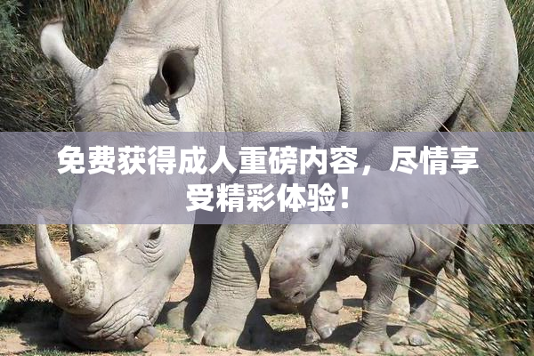 免费获得成人重磅内容，尽情享受精彩体验！