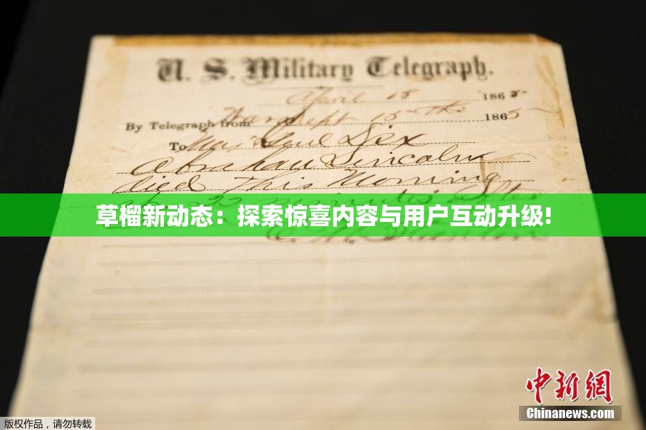 草榴新动态：探索惊喜内容与用户互动升级!