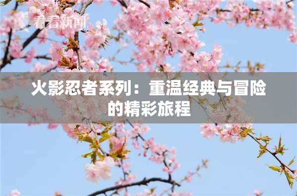 火影忍者系列：重温经典与冒险的精彩旅程