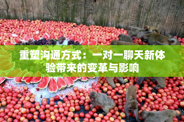 重塑沟通方式：一对一聊天新体验带来的变革与影响