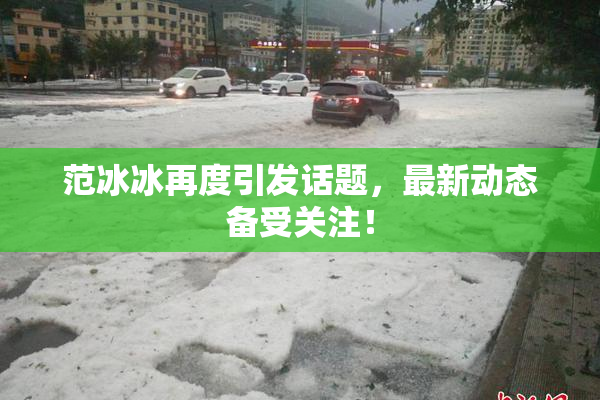 范冰冰再度引发话题，最新动态备受关注！