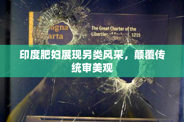 印度肥妇展现另类风采，颠覆传统审美观