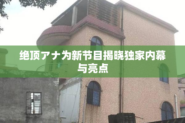 绝顶アナ为新节目揭晓独家内幕与亮点