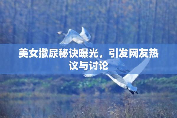 美女撒尿秘诀曝光，引发网友热议与讨论