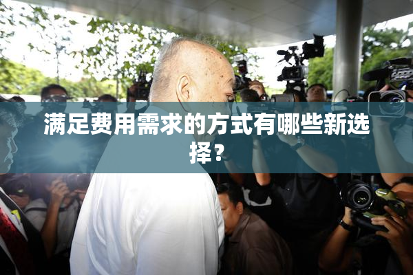满足费用需求的方式有哪些新选择？