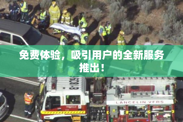 免费体验，吸引用户的全新服务推出！