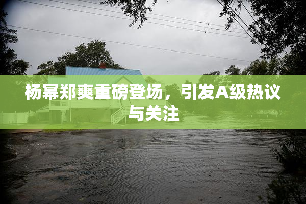 杨幂郑爽重磅登场，引发A级热议与关注
