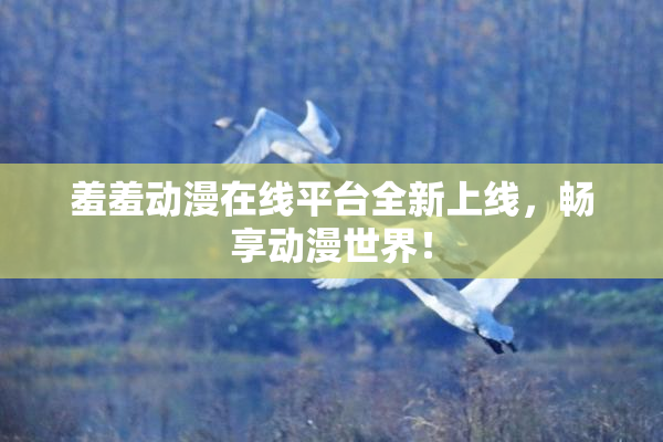 羞羞动漫在线平台全新上线，畅享动漫世界！