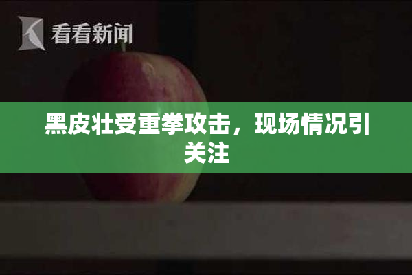 黑皮壮受重拳攻击，现场情况引关注