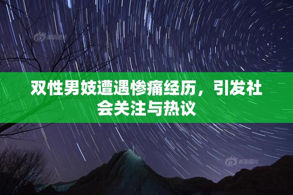 双性男妓遭遇惨痛经历，引发社会关注与热议